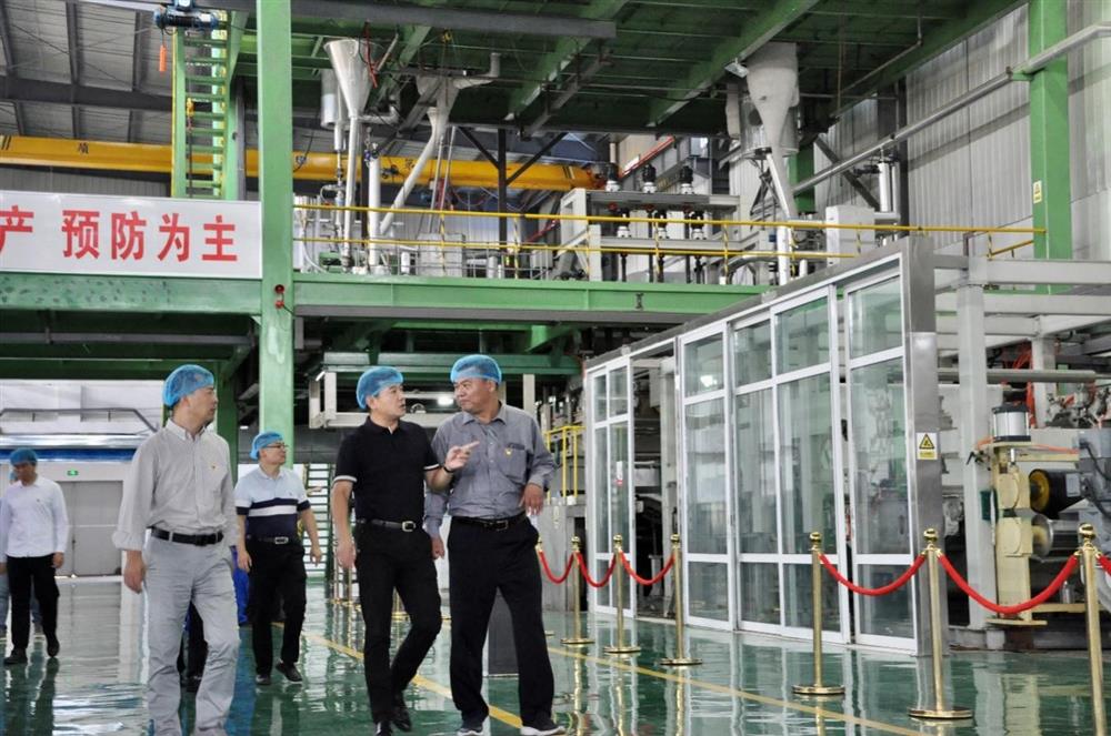 济南sunbet申搏纪委书记卢刚赴齐鲁化纤集团商河工业园调研