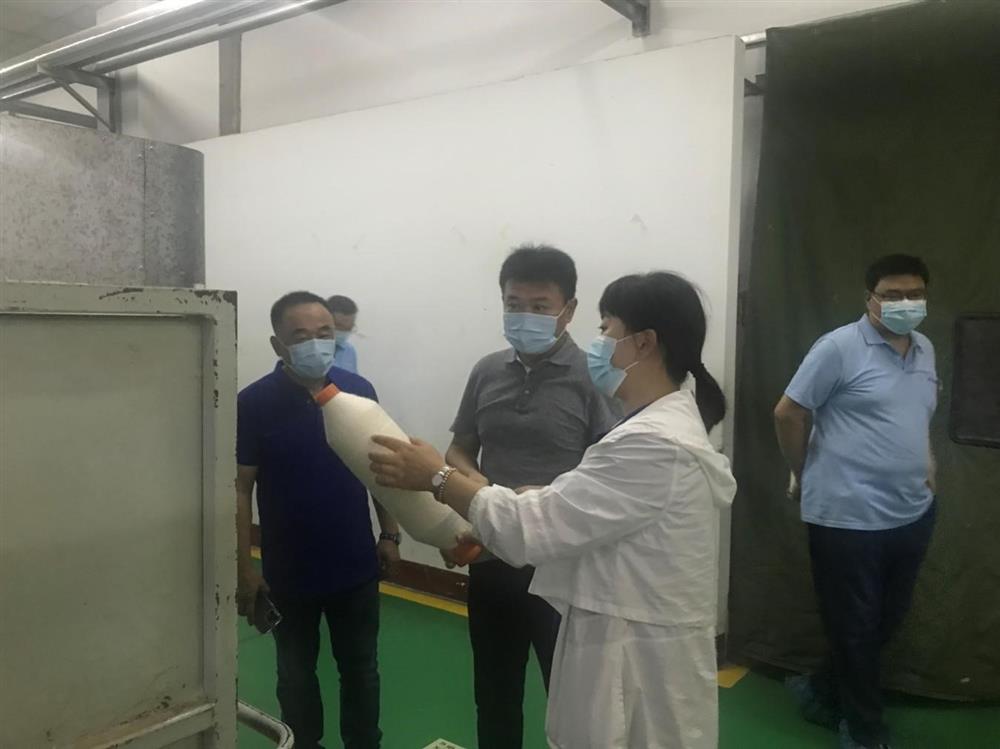 济南sunbet申搏纪委书记卢刚赴元首集团 平阴纺织工业园调研